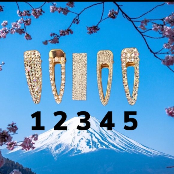 🌹GORGEOUS BLING HAIR CLIPS ALL 5 FOR $35 😊🌹😍💋 - Picture 2 of 9